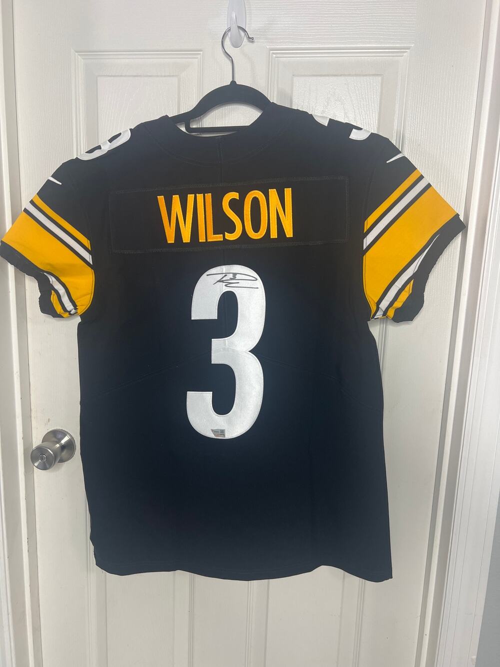 Official Steelers jersey, signed by Russell Wilson w/ fanatics authentication